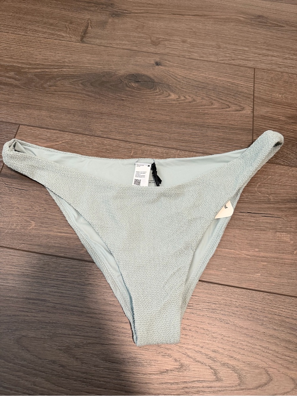 Prana women's textured bikini bottom - light blue XL NWT swimsuit